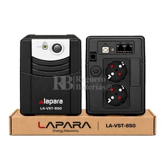 SAI 850VA 450W Lapara LA-VST-850 | Interactivo con AVR y 2 Tomas Schuko